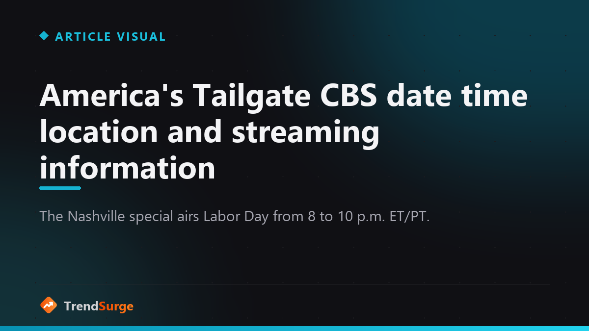 America's Tailgate CBS date time location and streaming information