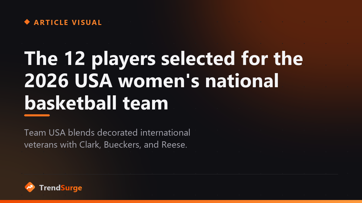 The 12 players selected for the 2026 USA women's national basketball team