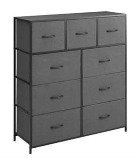 The recalled Mainstays nine-drawer fabric dresser shown in the federal recall notice